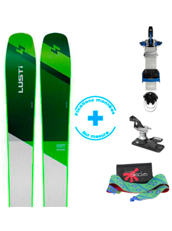 CWR 91 + Peaux 125mm + LTK Talonnière alpine  + Lynx 2.1